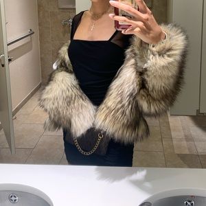 Faux fur jacket
